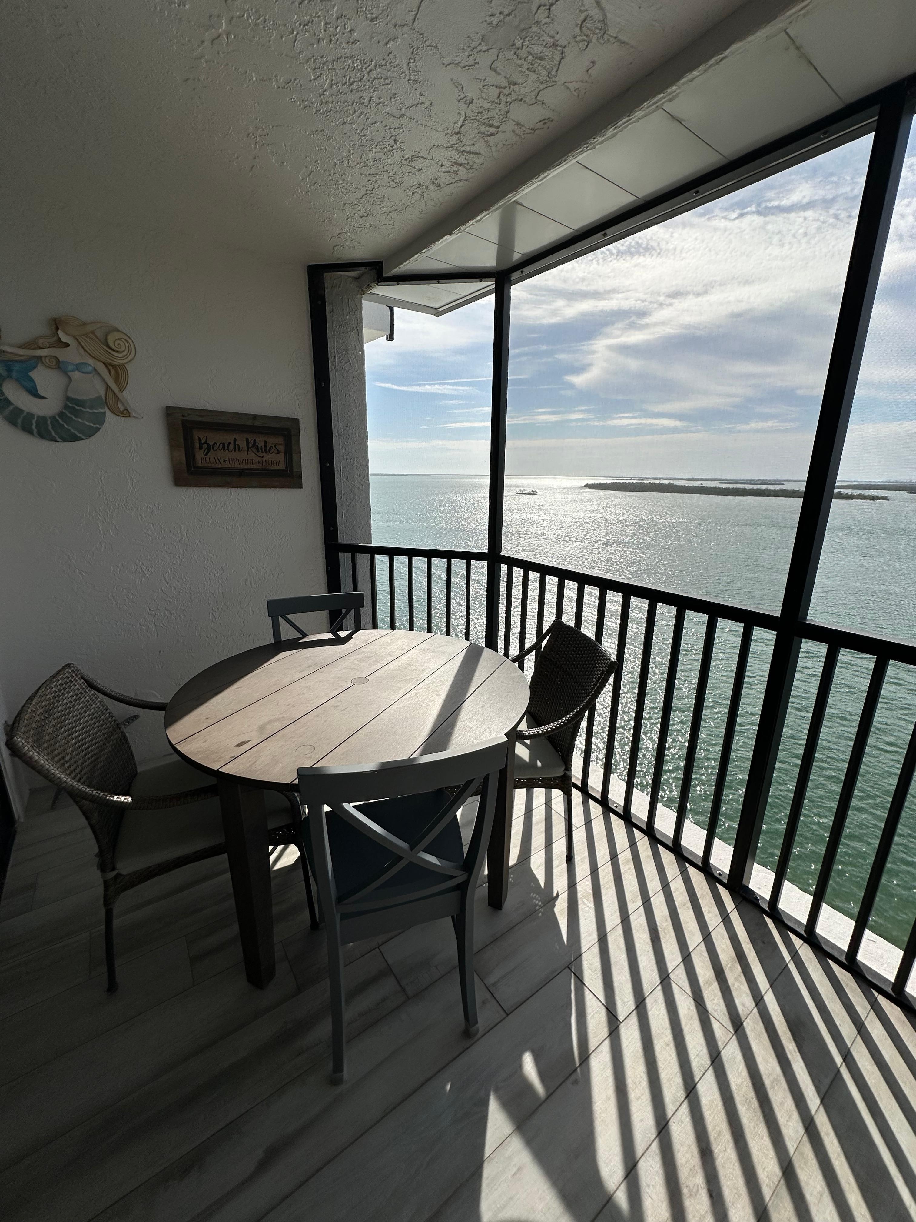  View from the balcony