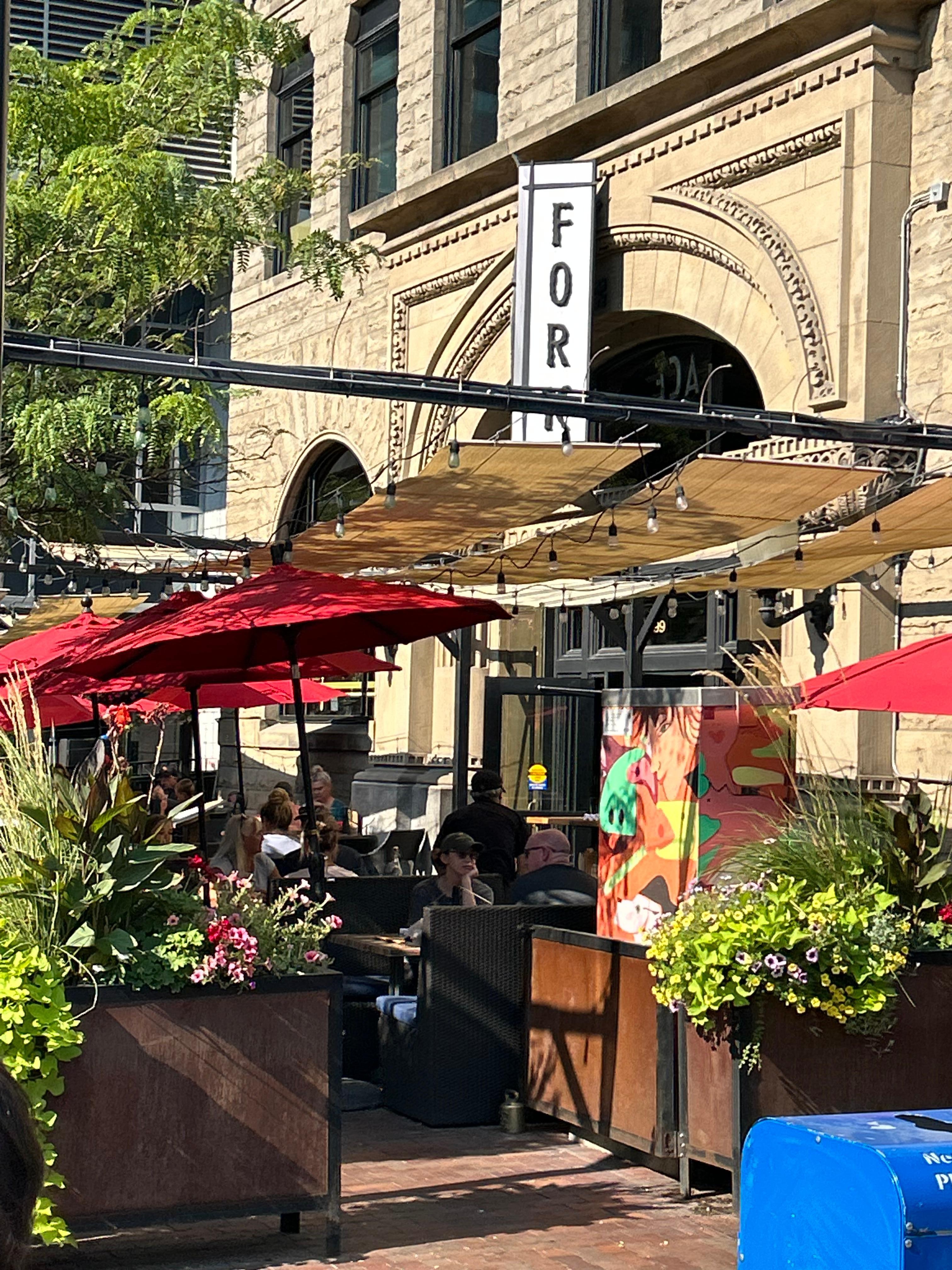 Breakfast at The Fork while at the Saturday Market