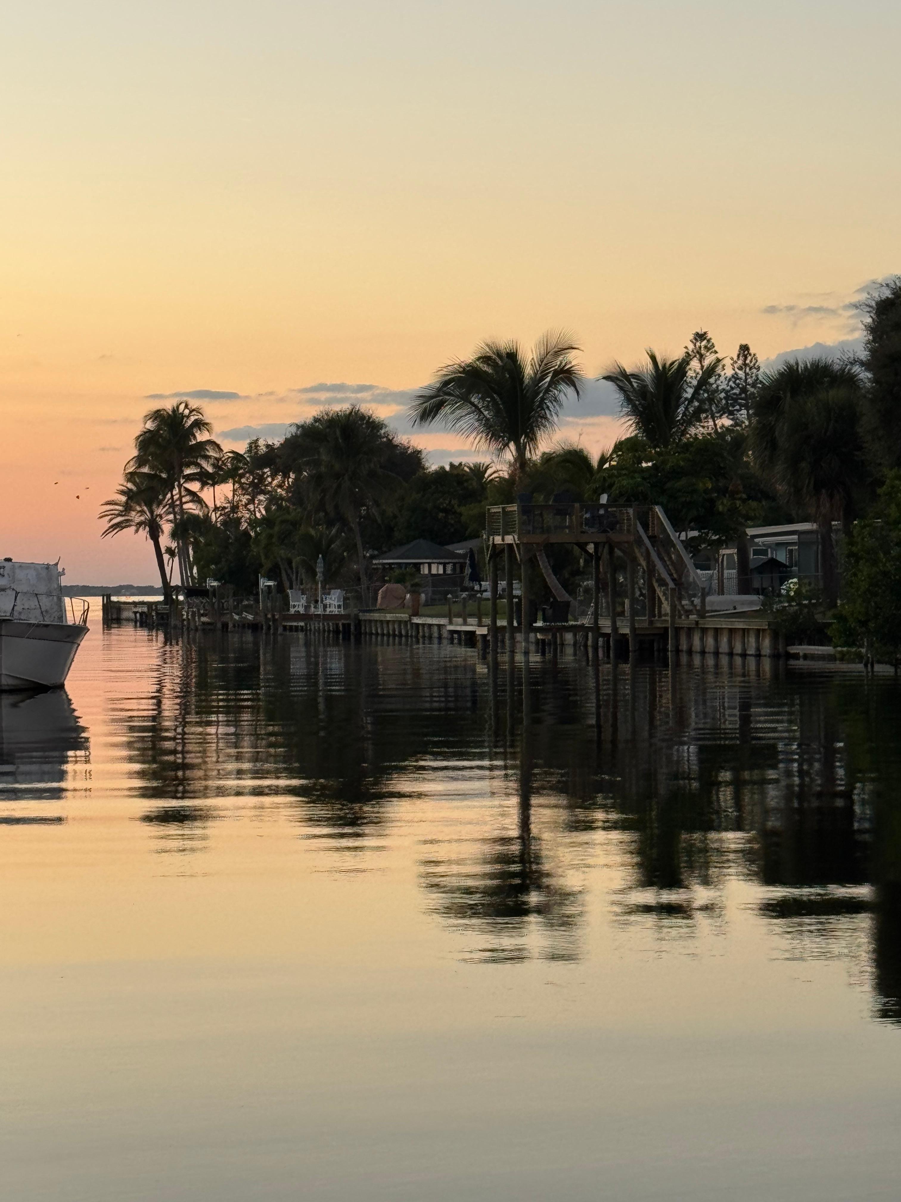 From the dock overlooking the sound. 