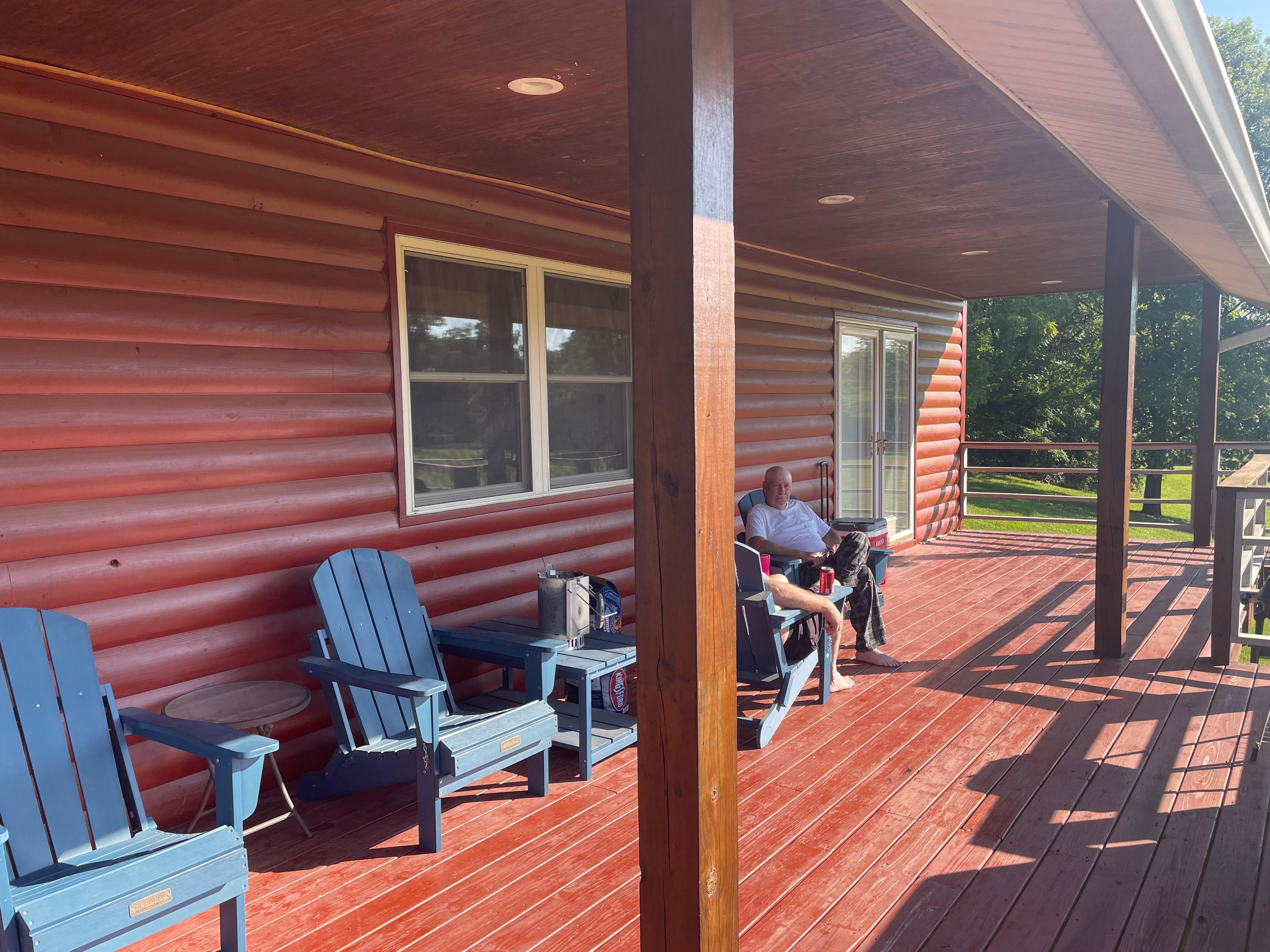 After a day on the river it was relaxing!!