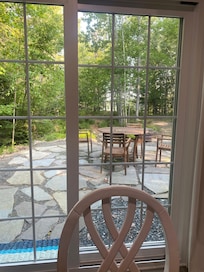 This is the view from the dining room table!