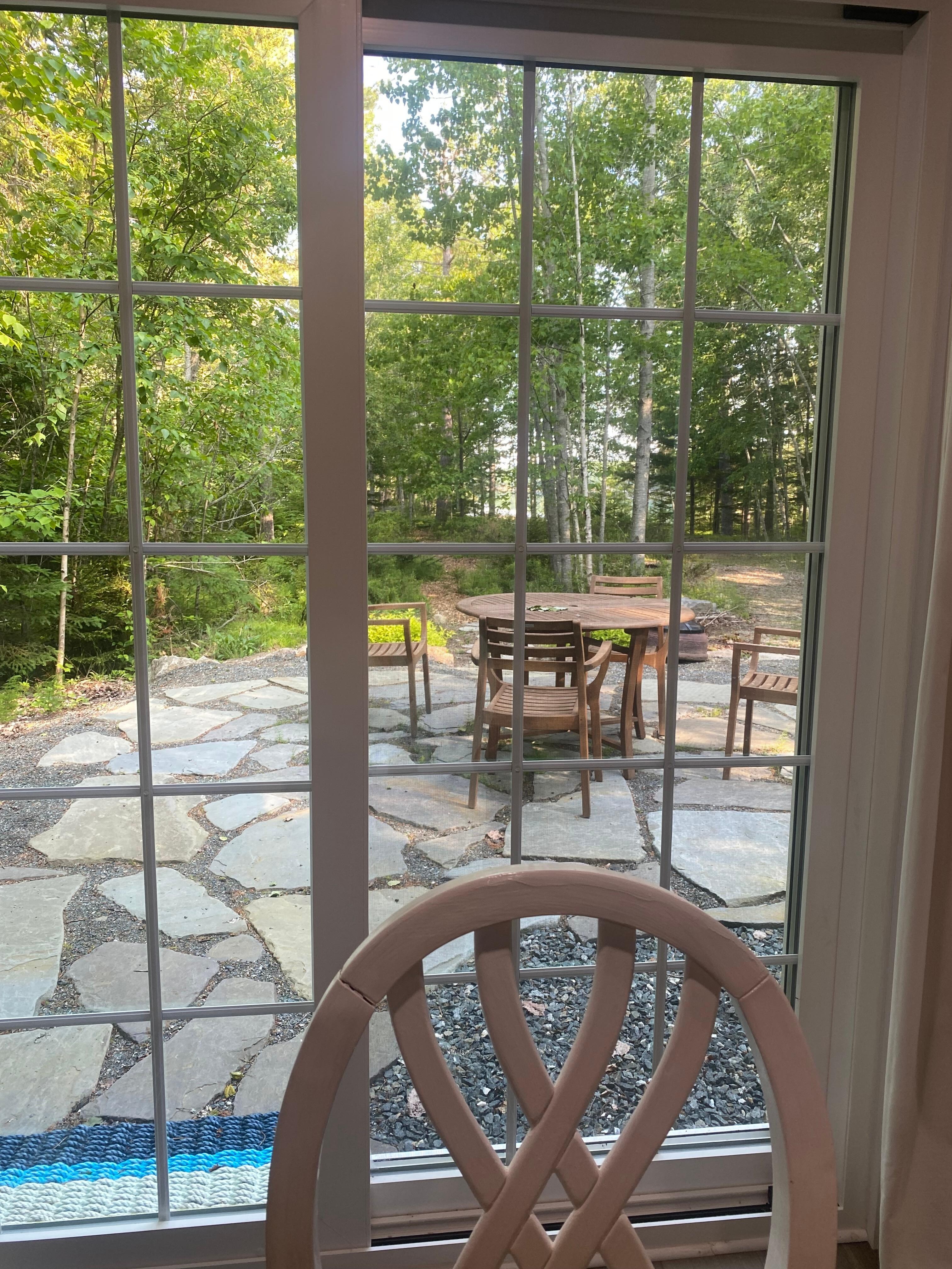 This is the view from the dining room table!