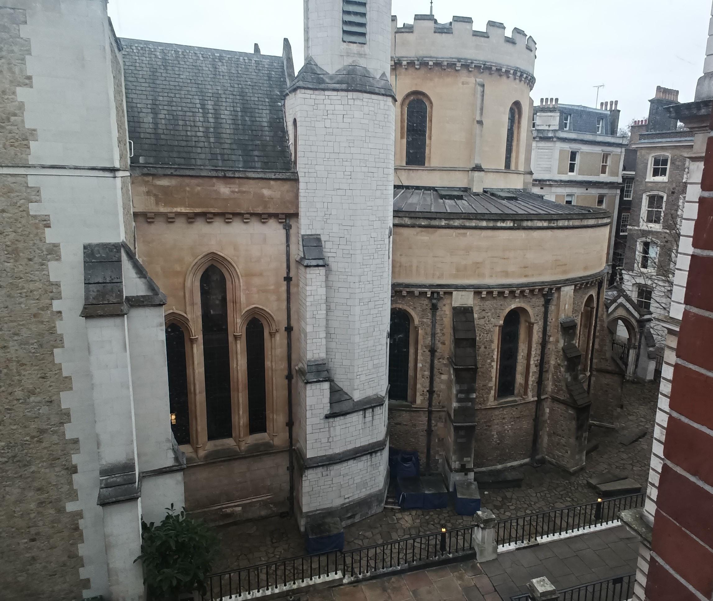 View of Temple Church from room 221