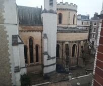 View of Temple Church from room 221
