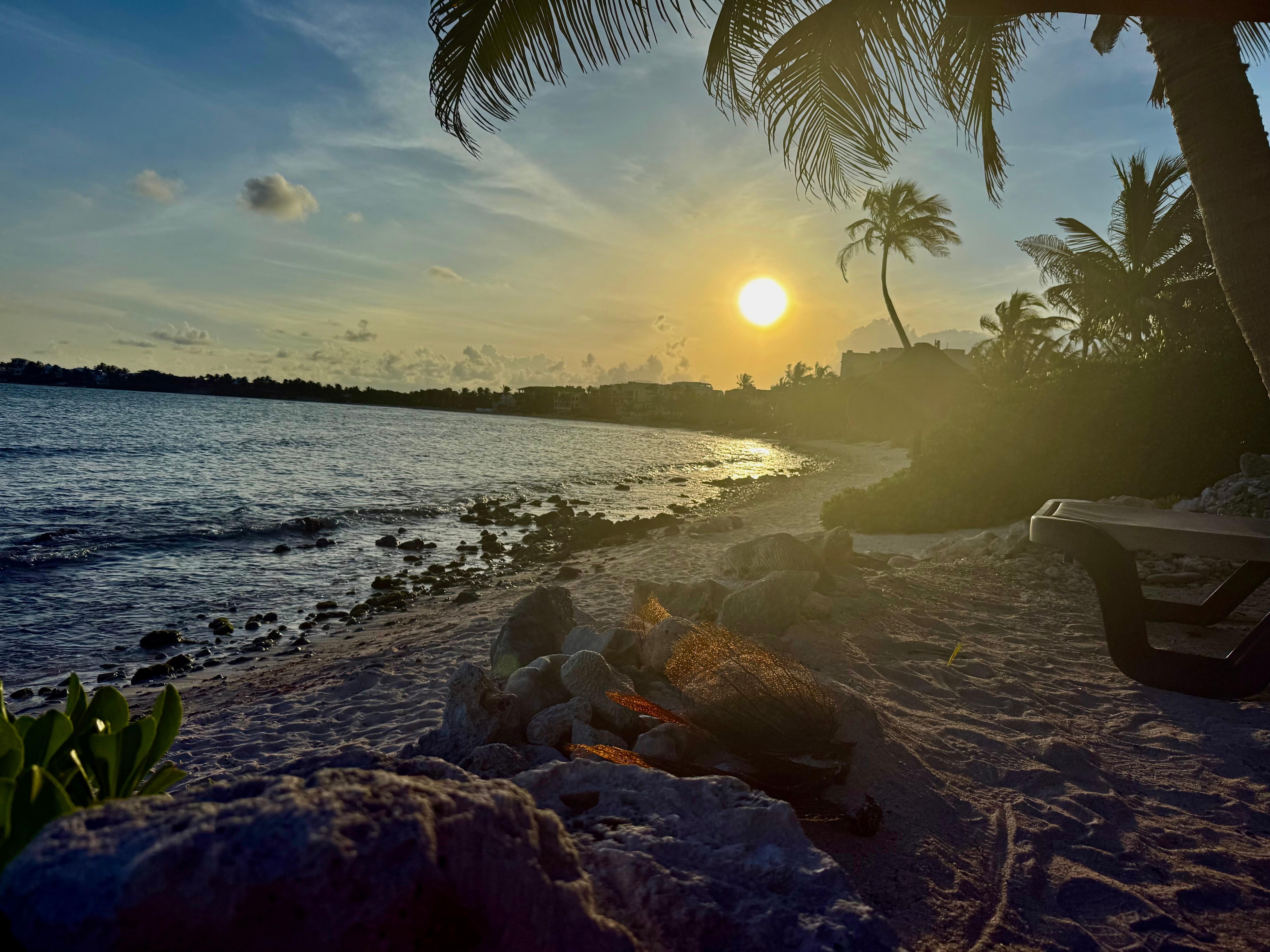 Taken from the private beach 