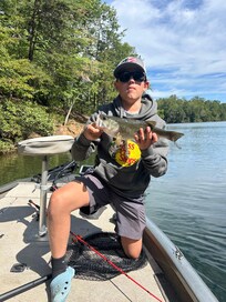 Best fishing right in front of cabins! Lots of coves
