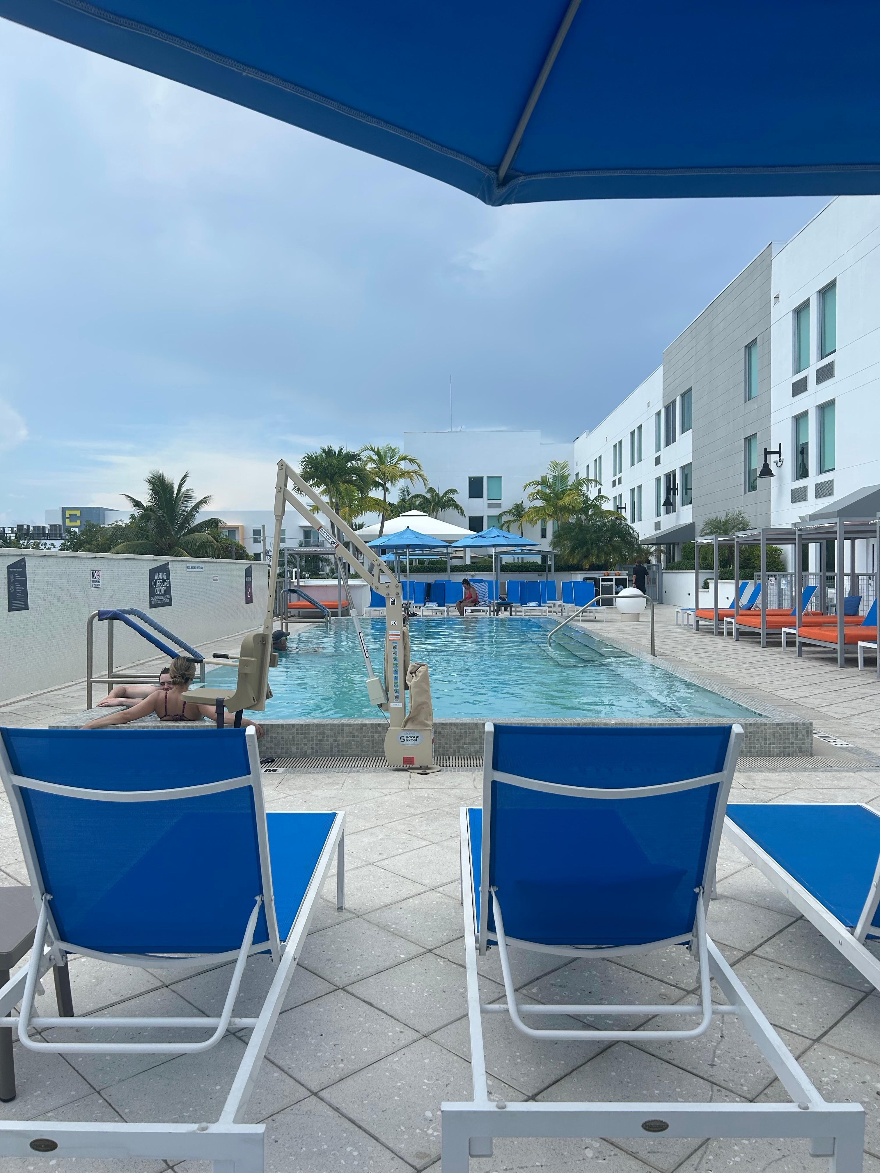 Had a relaxing time at the pool