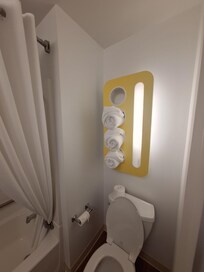 Very nice and big bathroom.