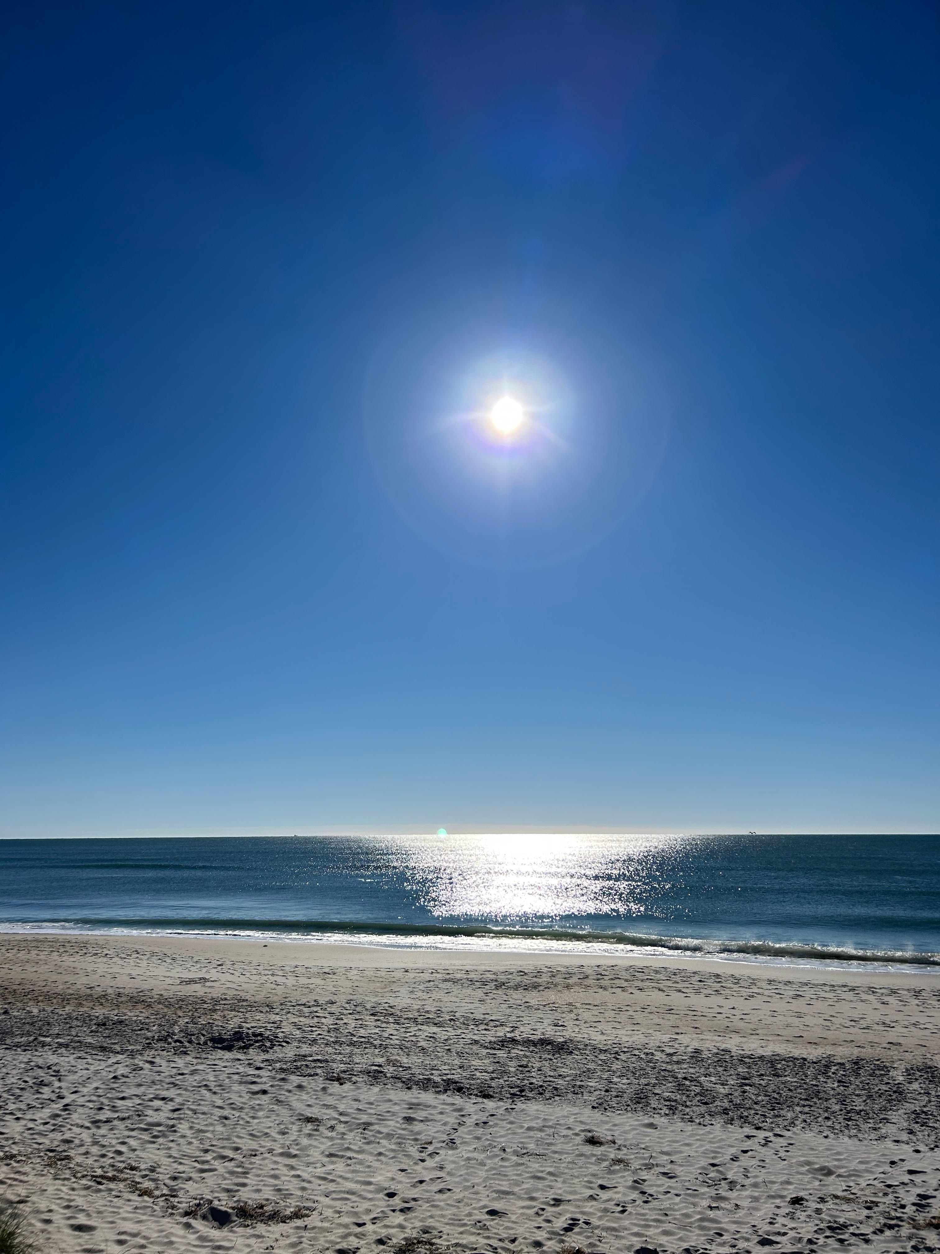 The sun glistening on the water was so peaceful and amazing to look at! 