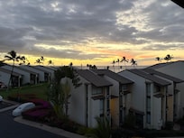 Sunset view from the lanai.