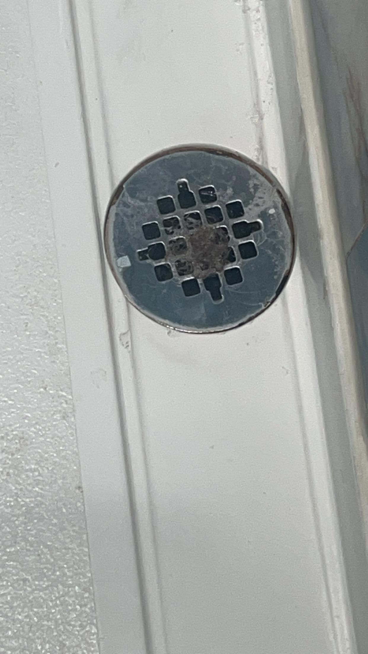 Mold in tub drain with gunk 