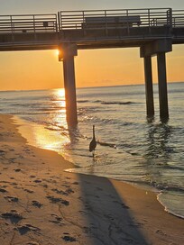 From the beach looking left to pier
