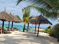 La terrasse sur la plage