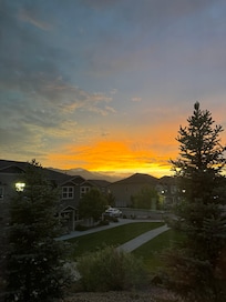 Sunset from the porch