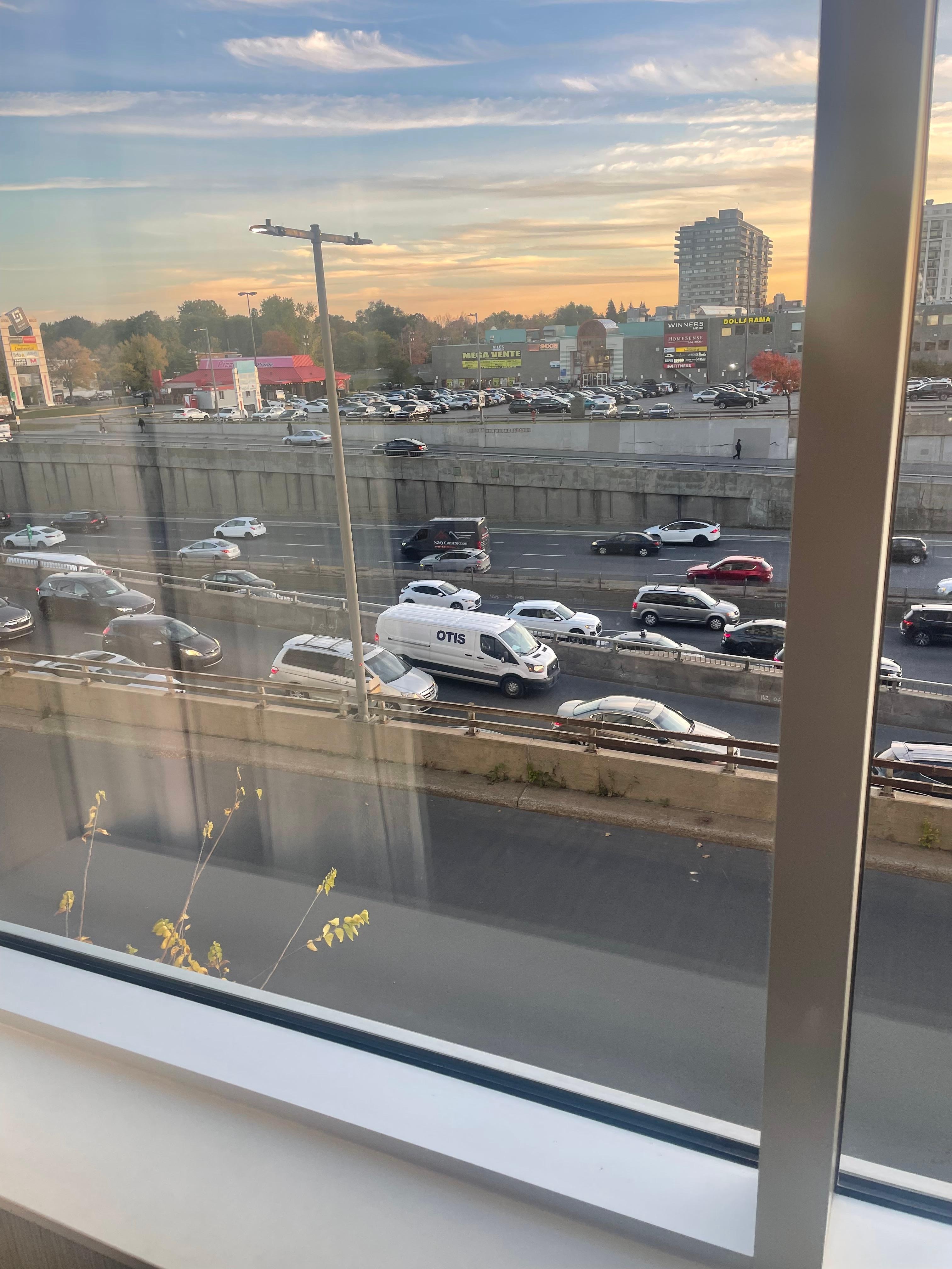 View from our room, right on the highway 