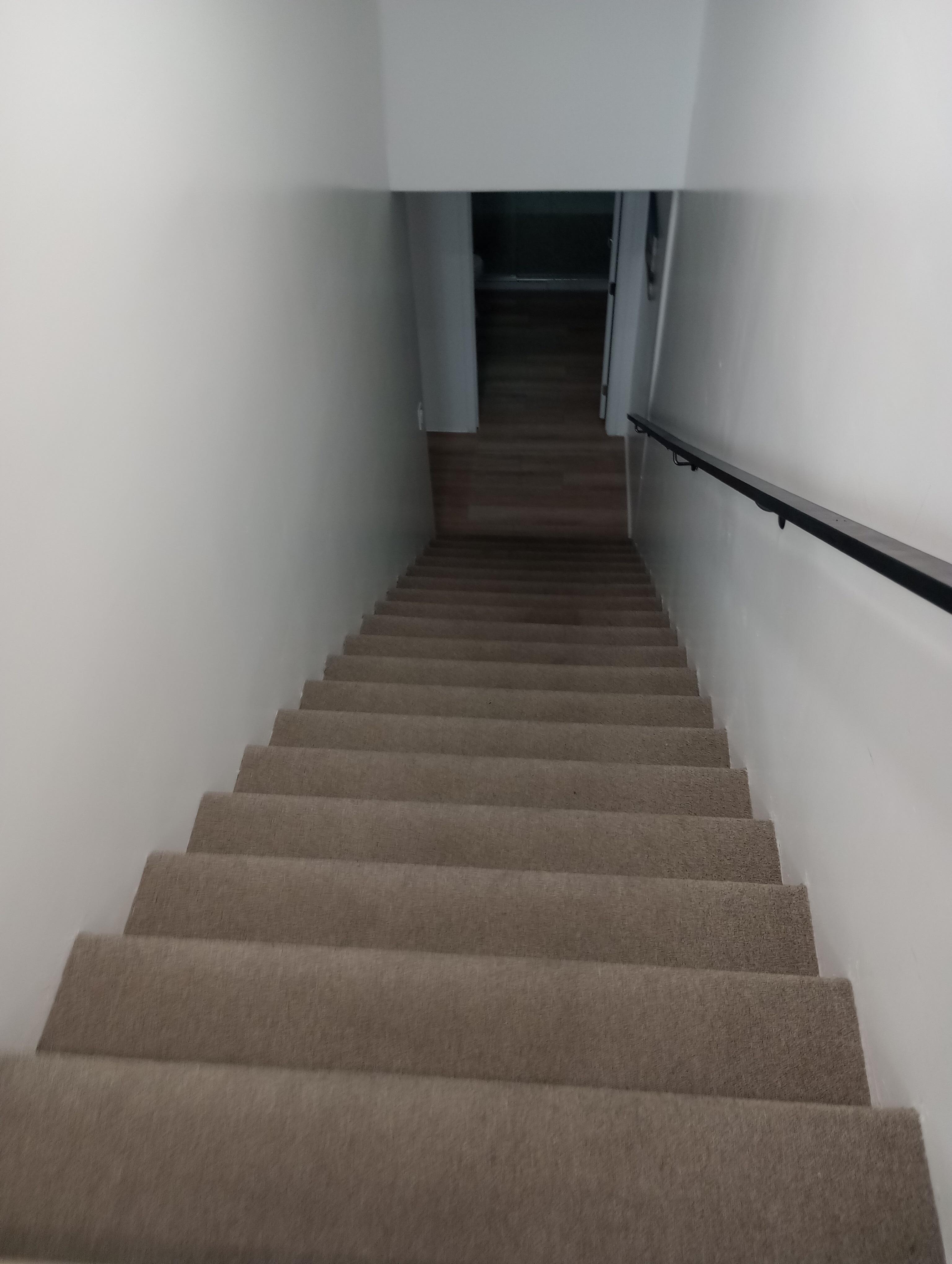 Carpet dirty, floors were not mopped/clean. Bits of popcorn, and other debris were found on our floors.