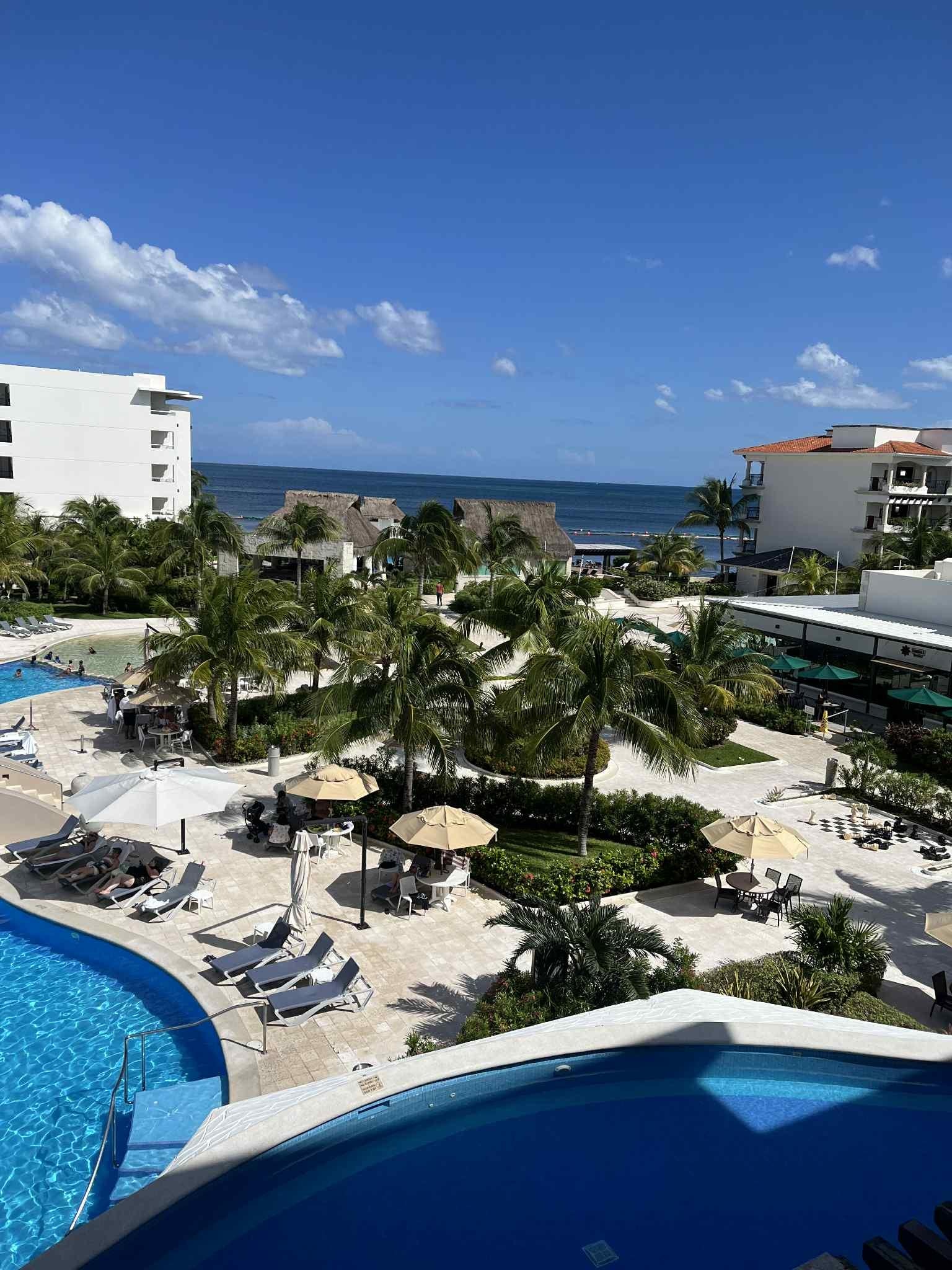 Pool /ocean view from our room 25308