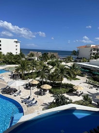 Pool /ocean view from our room 25308