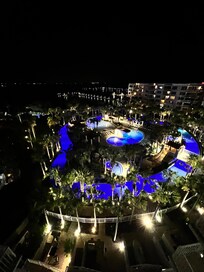 Lazy River at Night from Penthouse Patio