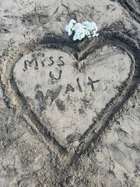 Last year we sent my brother who died out to sea. We did a memorial.