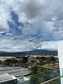 Mountain views from outdoor pool