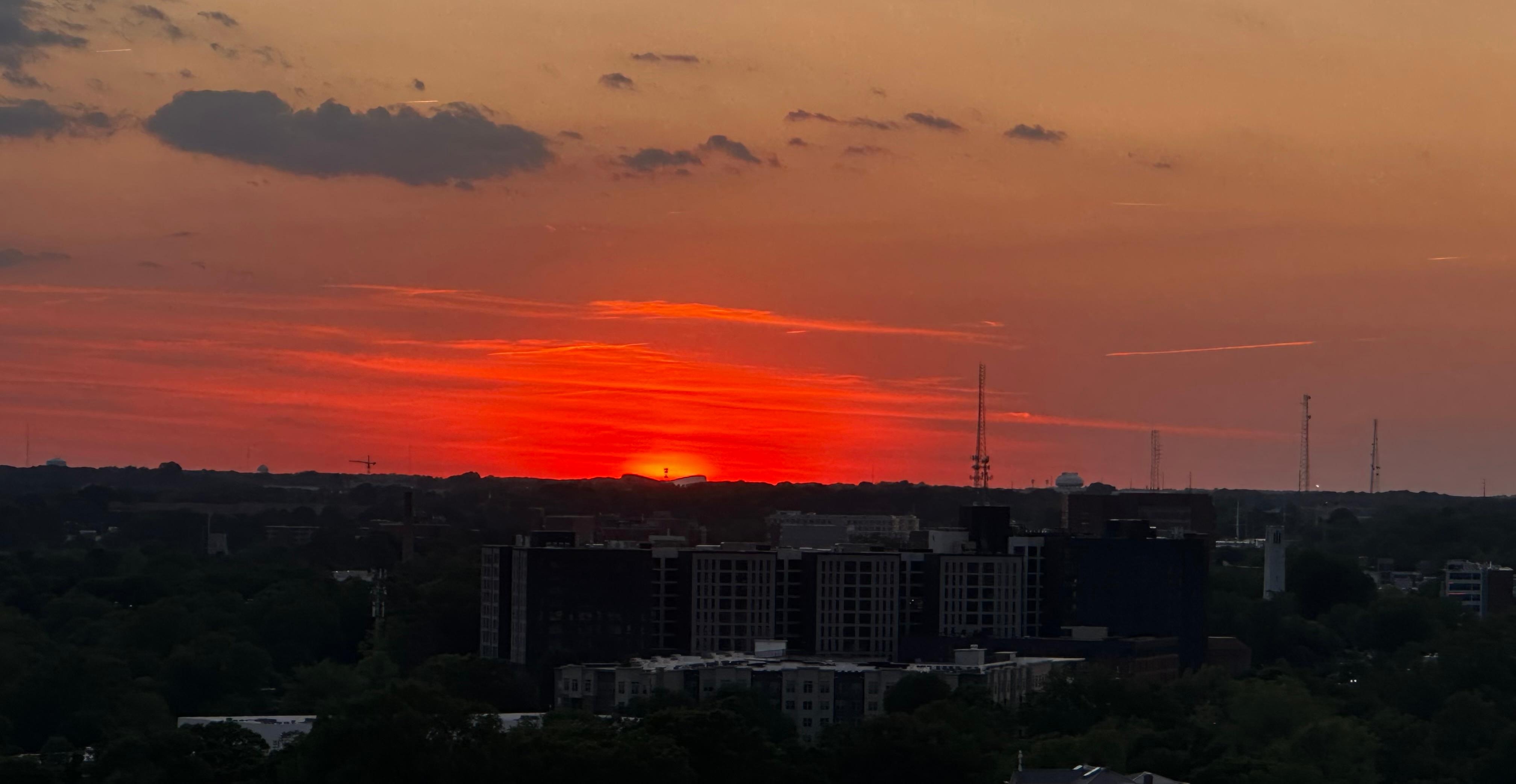 Sunset from the balcony