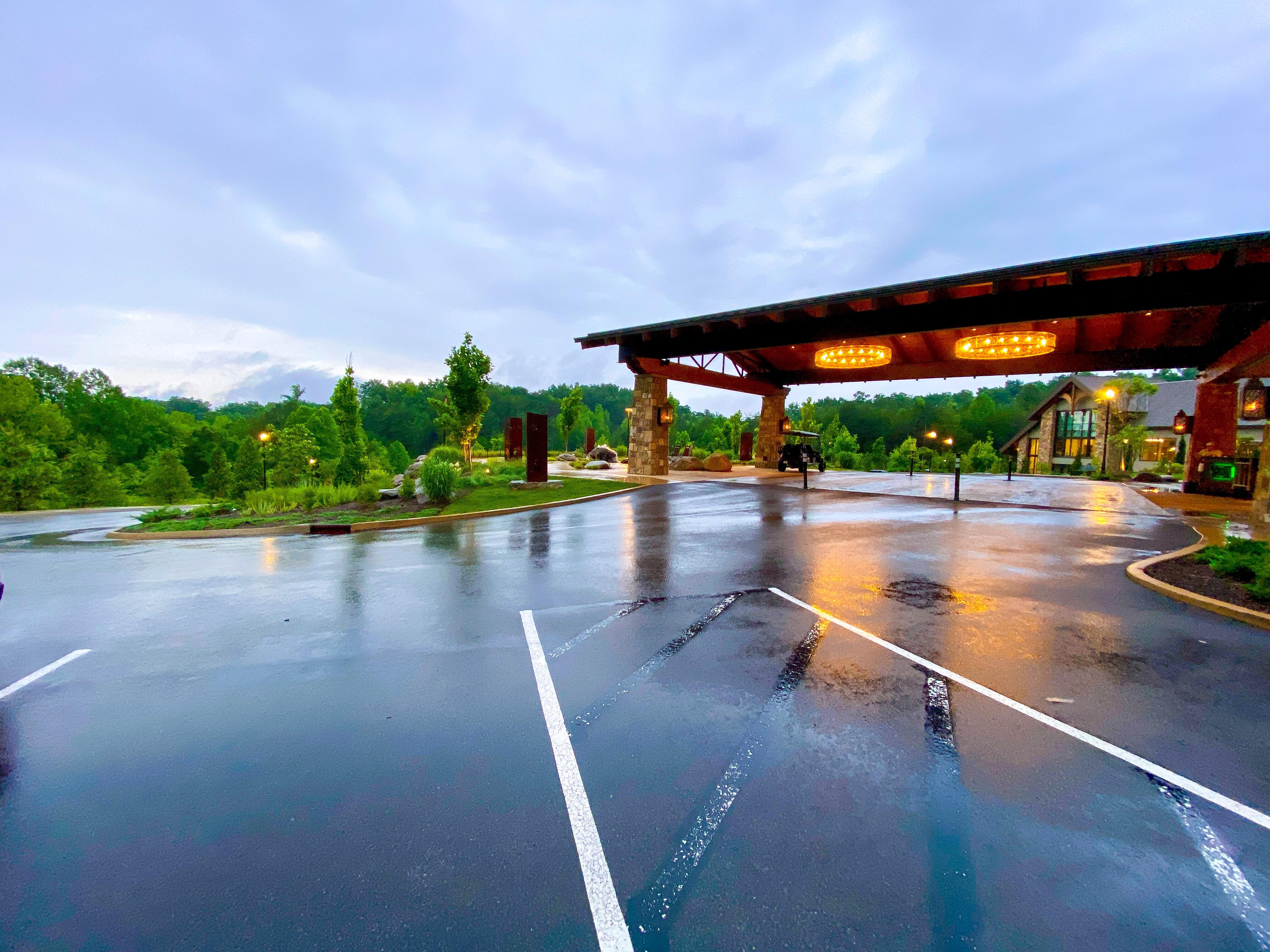Check in parking lot.