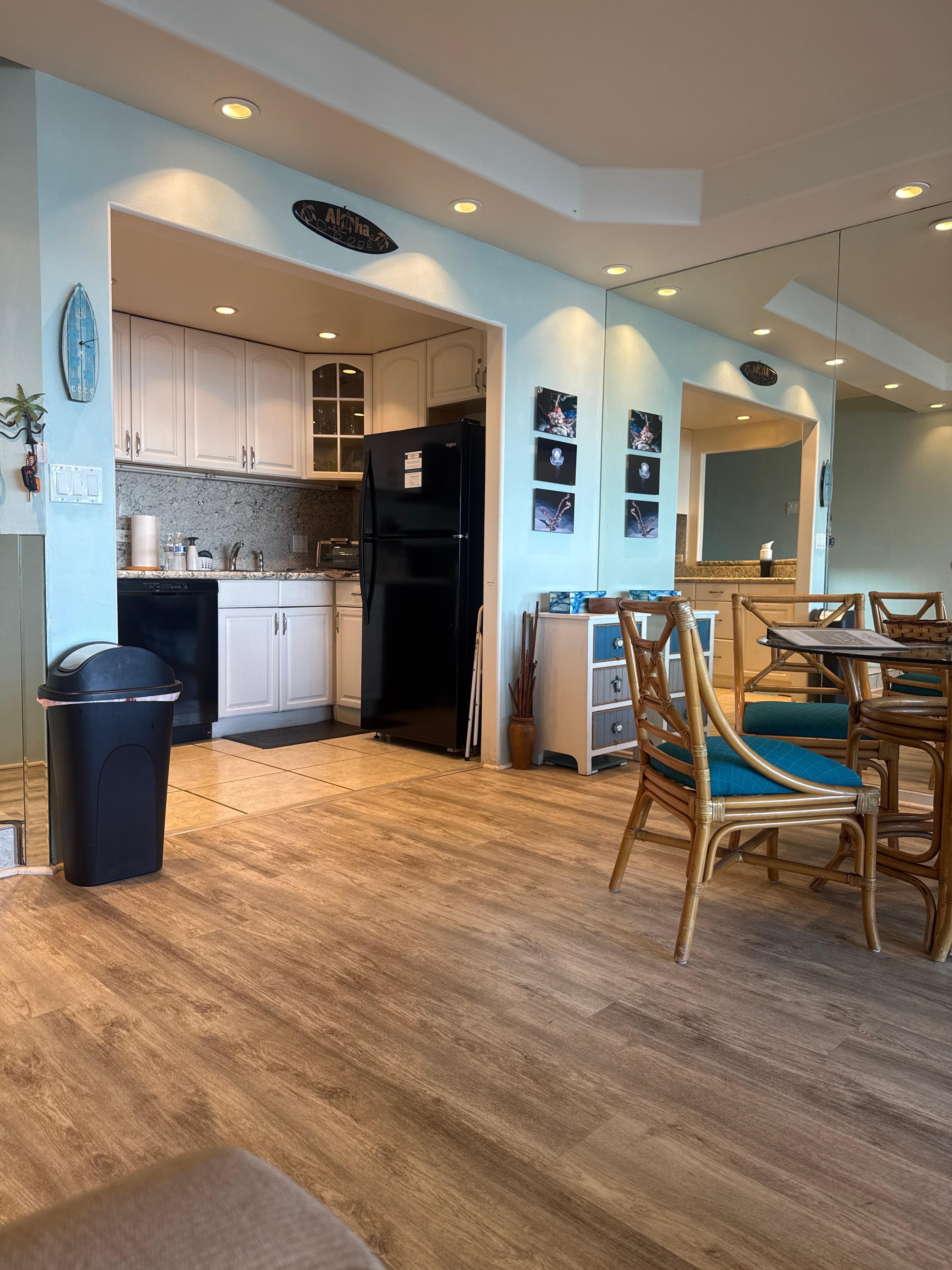 Kitchen from living room