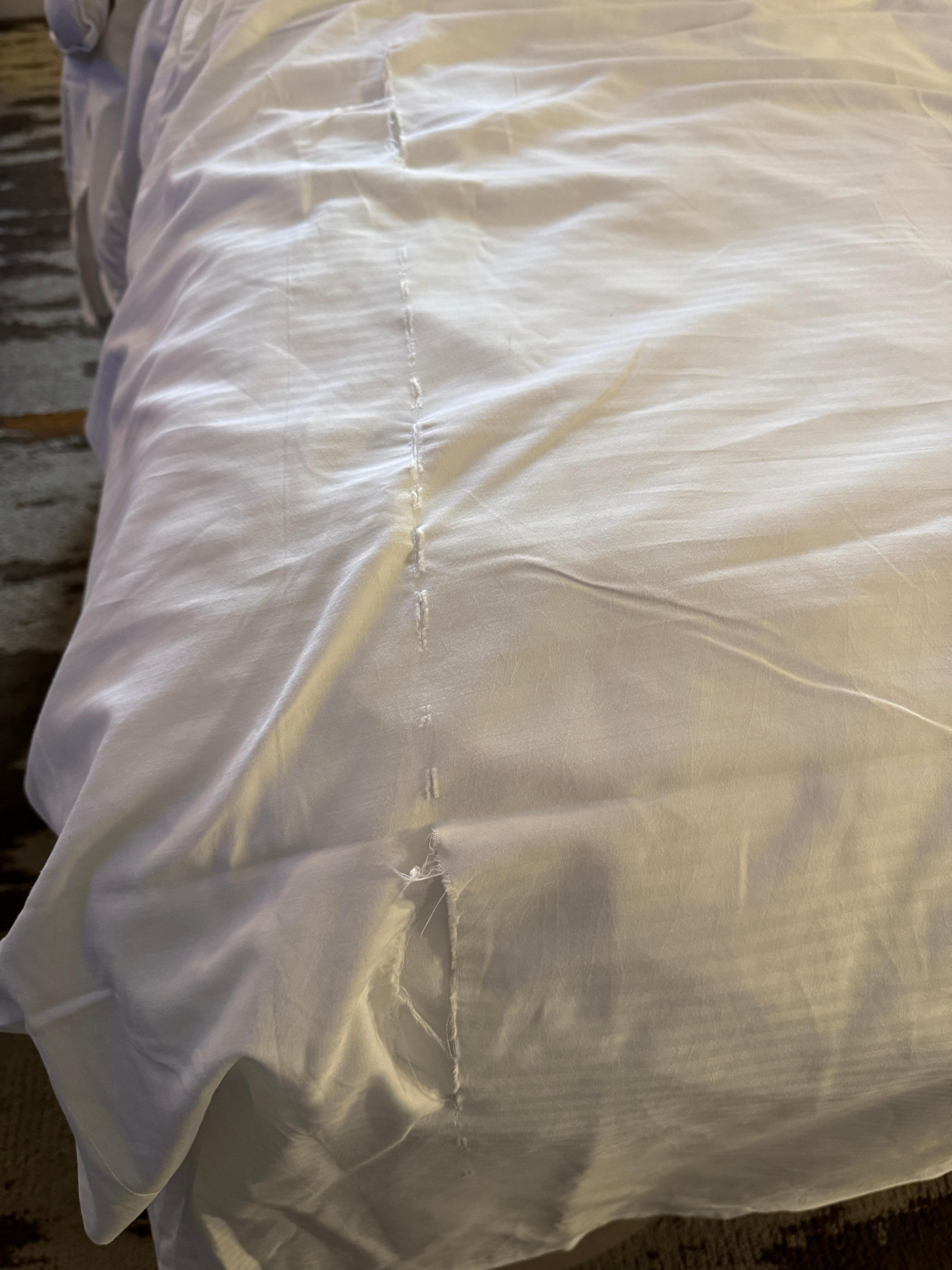 Tears on sheets