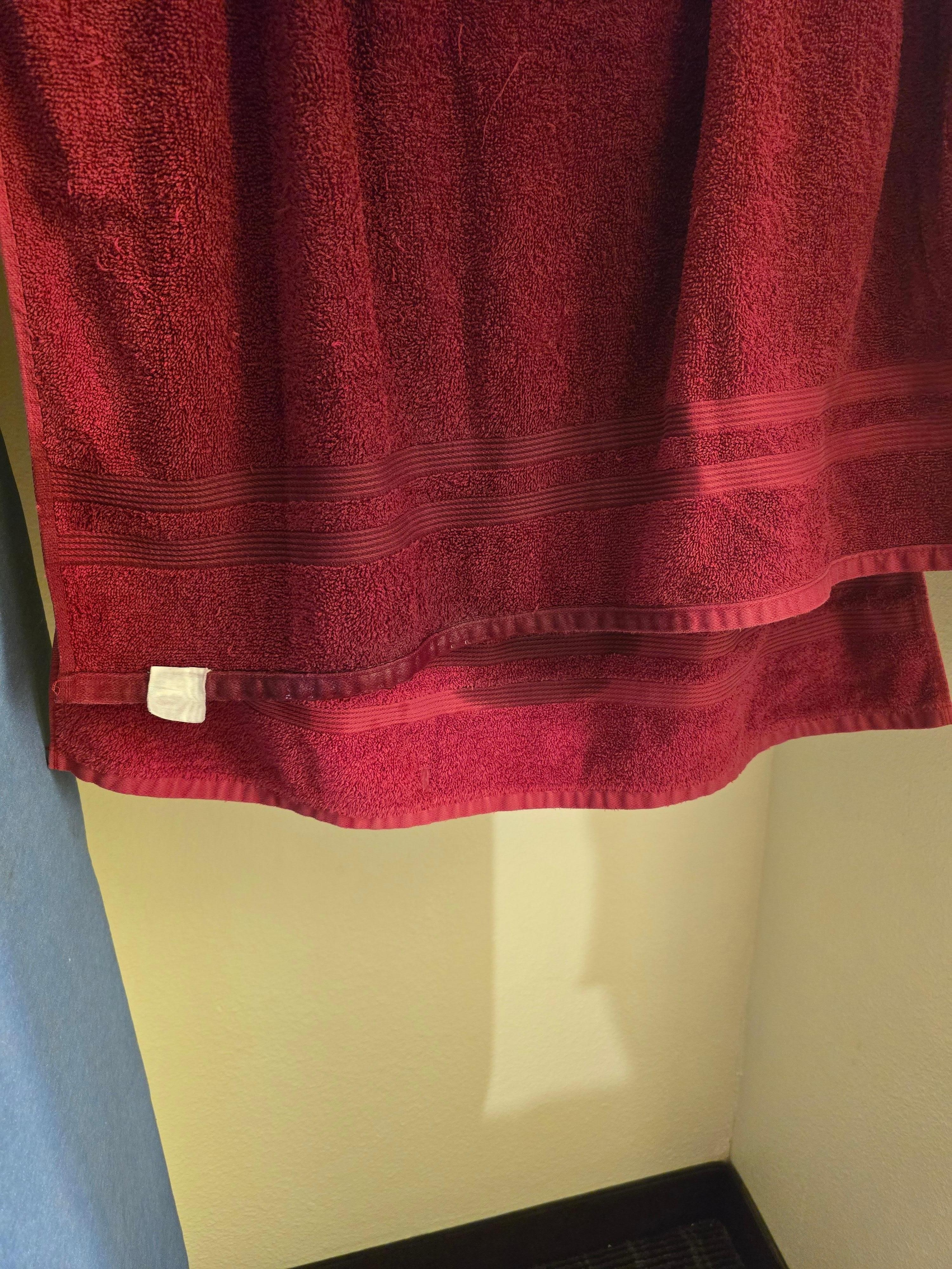 Our personal towel soaked