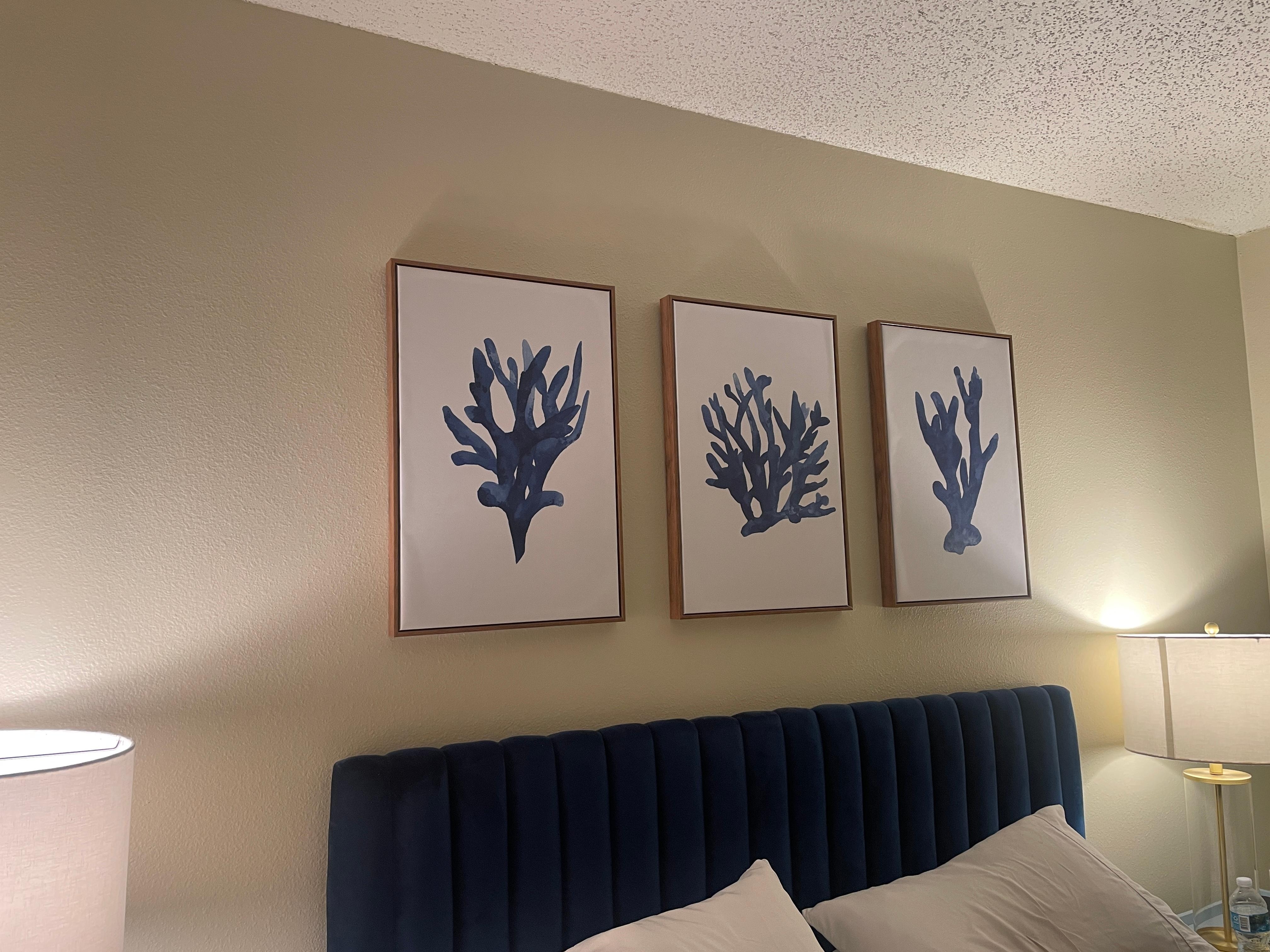 Master bedroom was inviting and comfortable. 