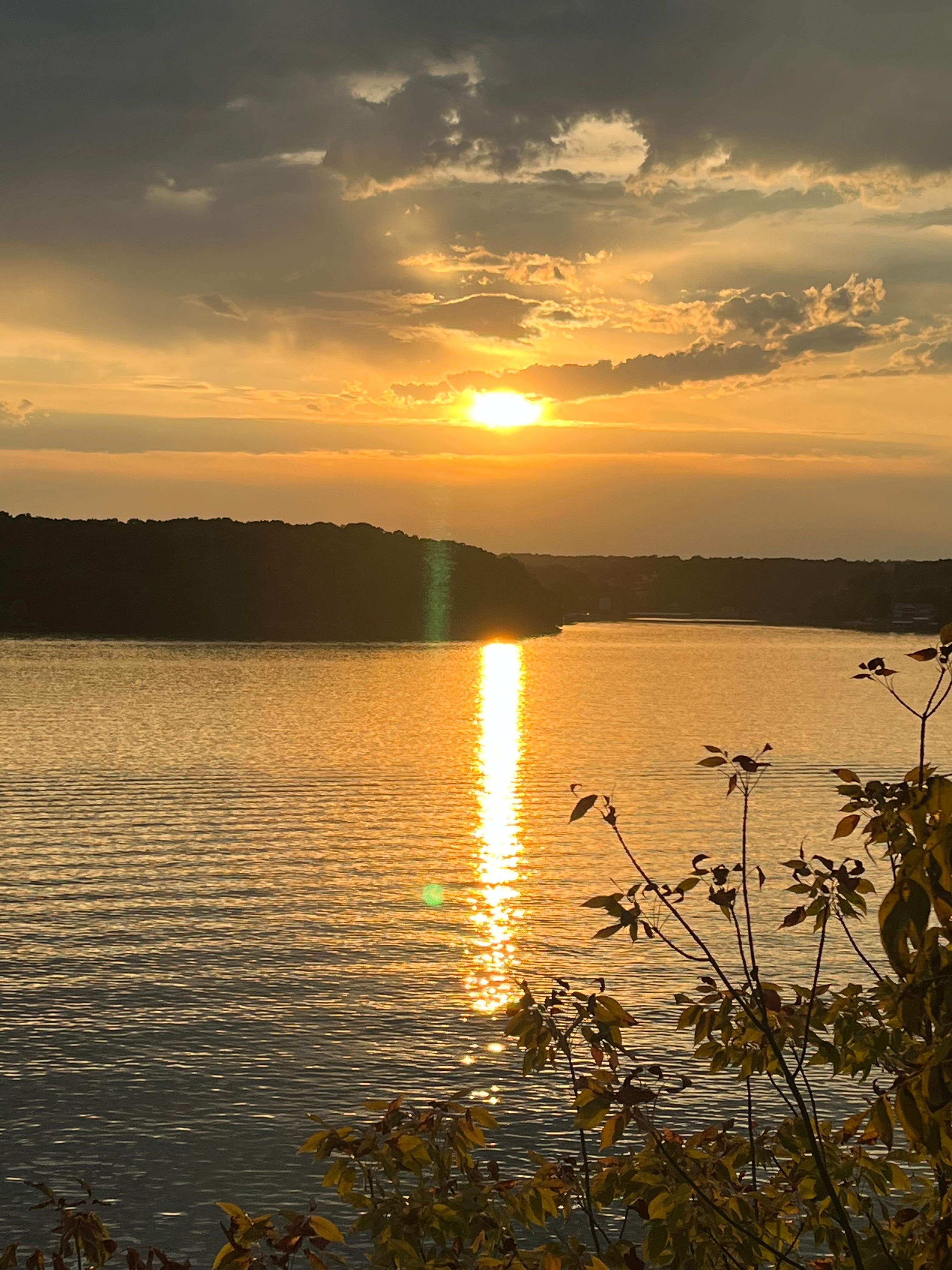 Sunset from the deck.