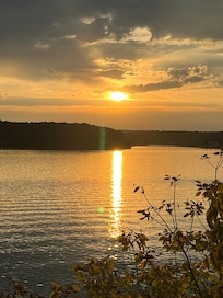 Sunset from the deck.