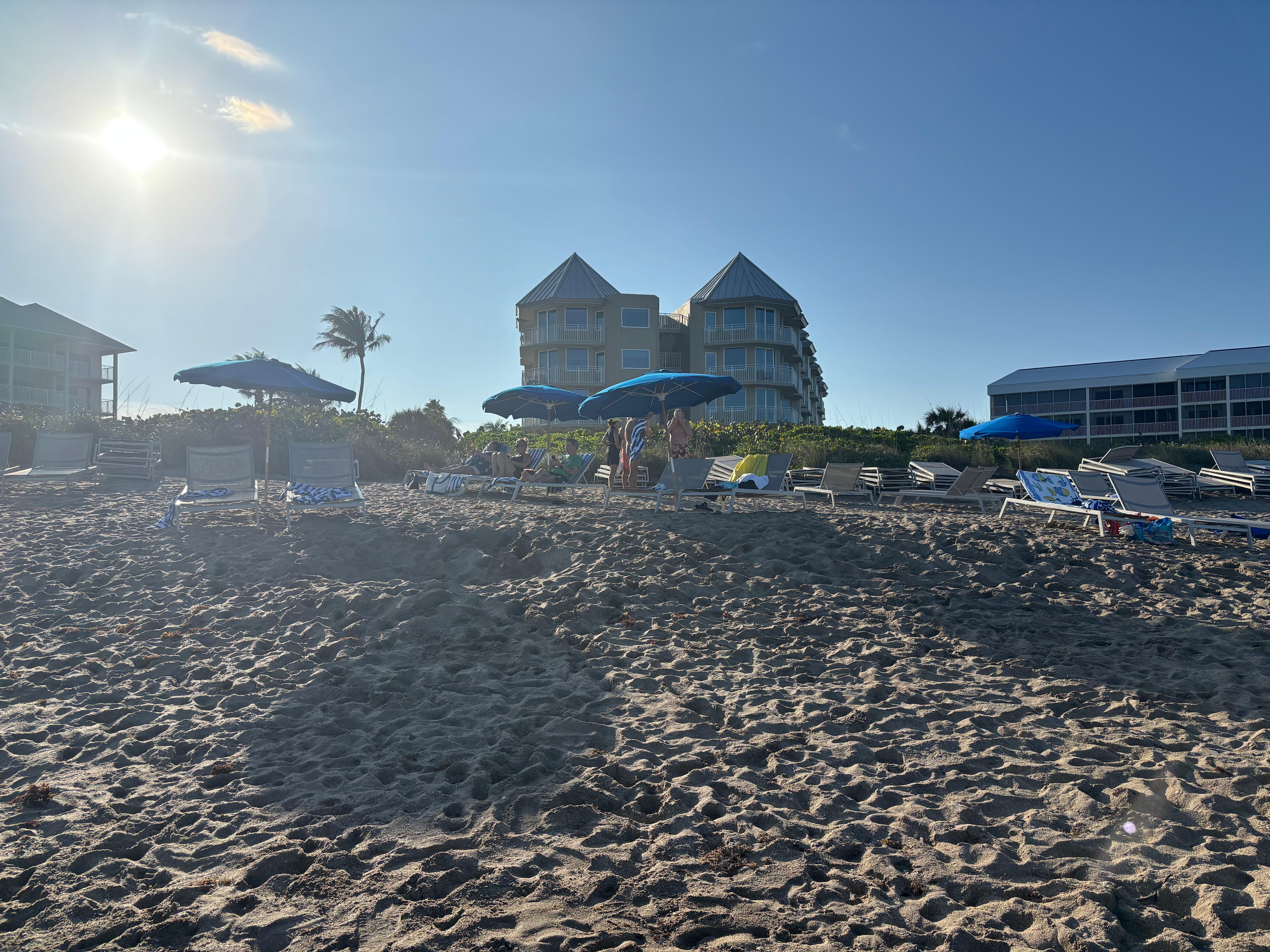 Sandpiper building, from beach
