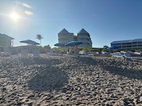 Sandpiper building, from beach