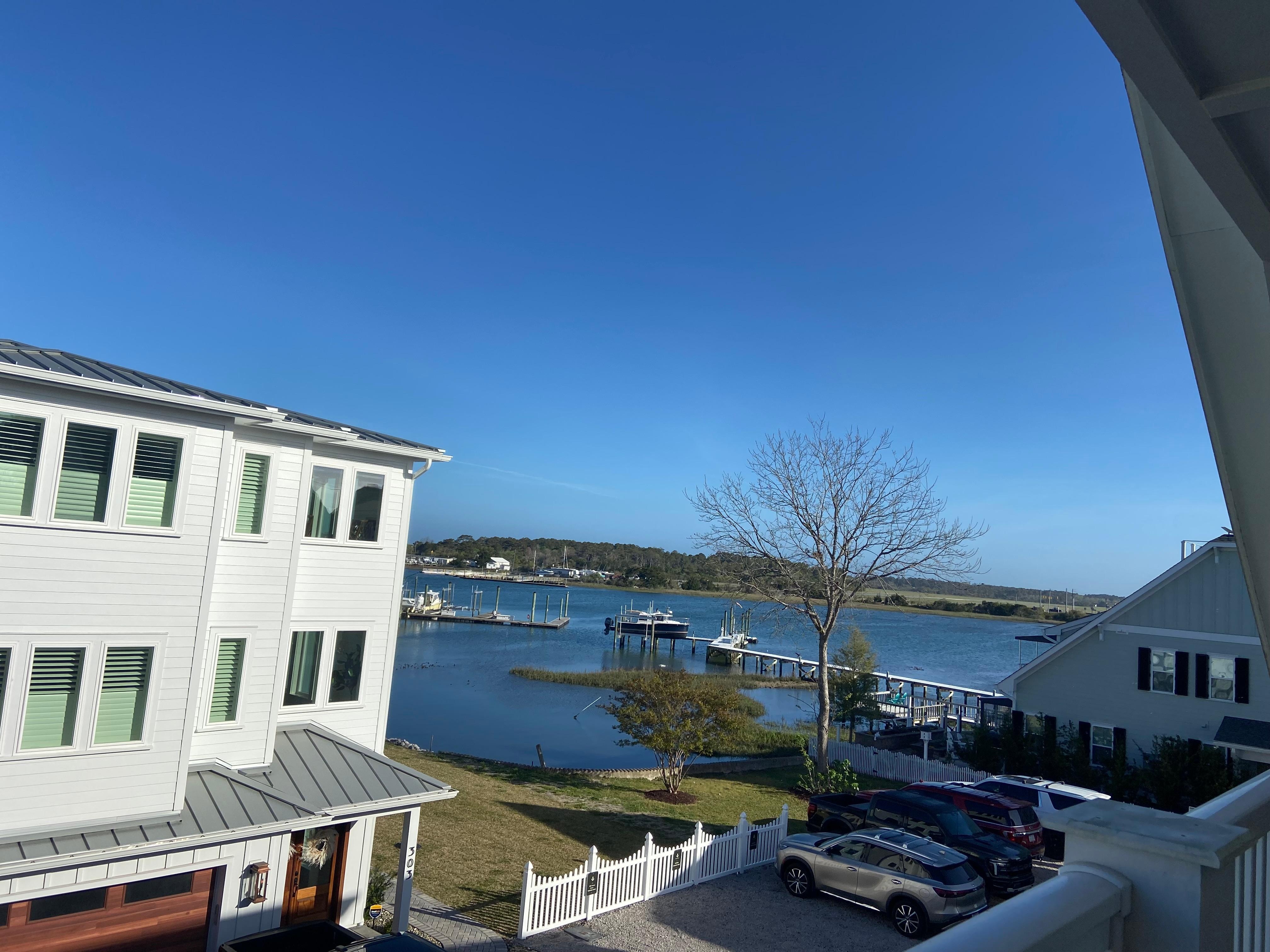 View from the second floor bedroom. 