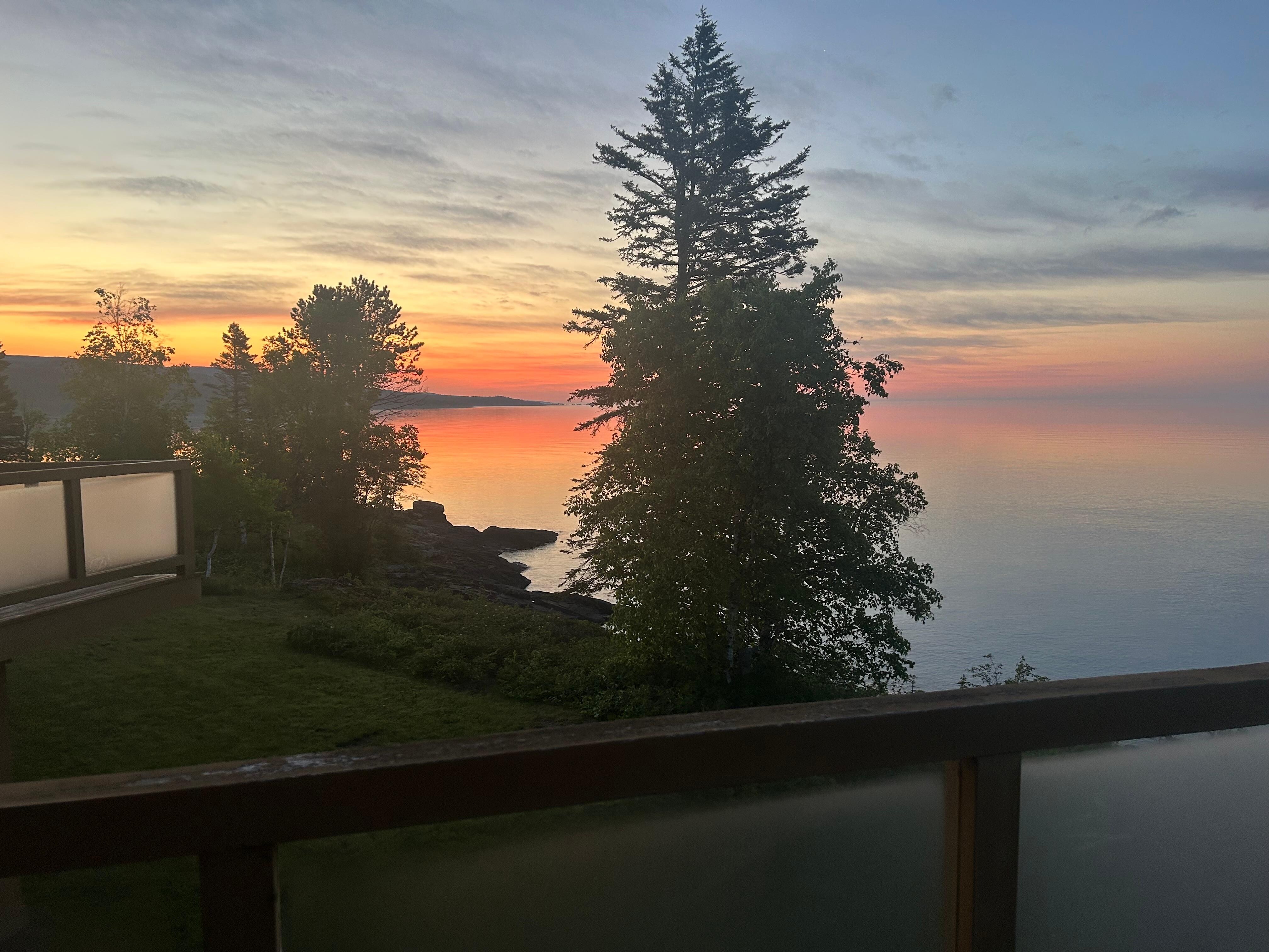 Sunrise from the balcony!