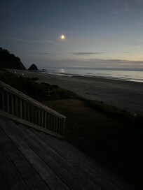 Moonlight on a clear night