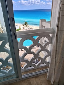 Be careful of the balcony view that you book. There are these that you can't step foot on. There are some you can only stand on and some full balconies. They need to put that in the description.