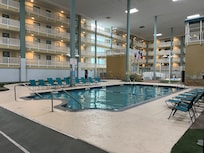 Indoor pool and hot tub