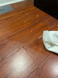 Water leaking from washer dryer. Warping the flooring