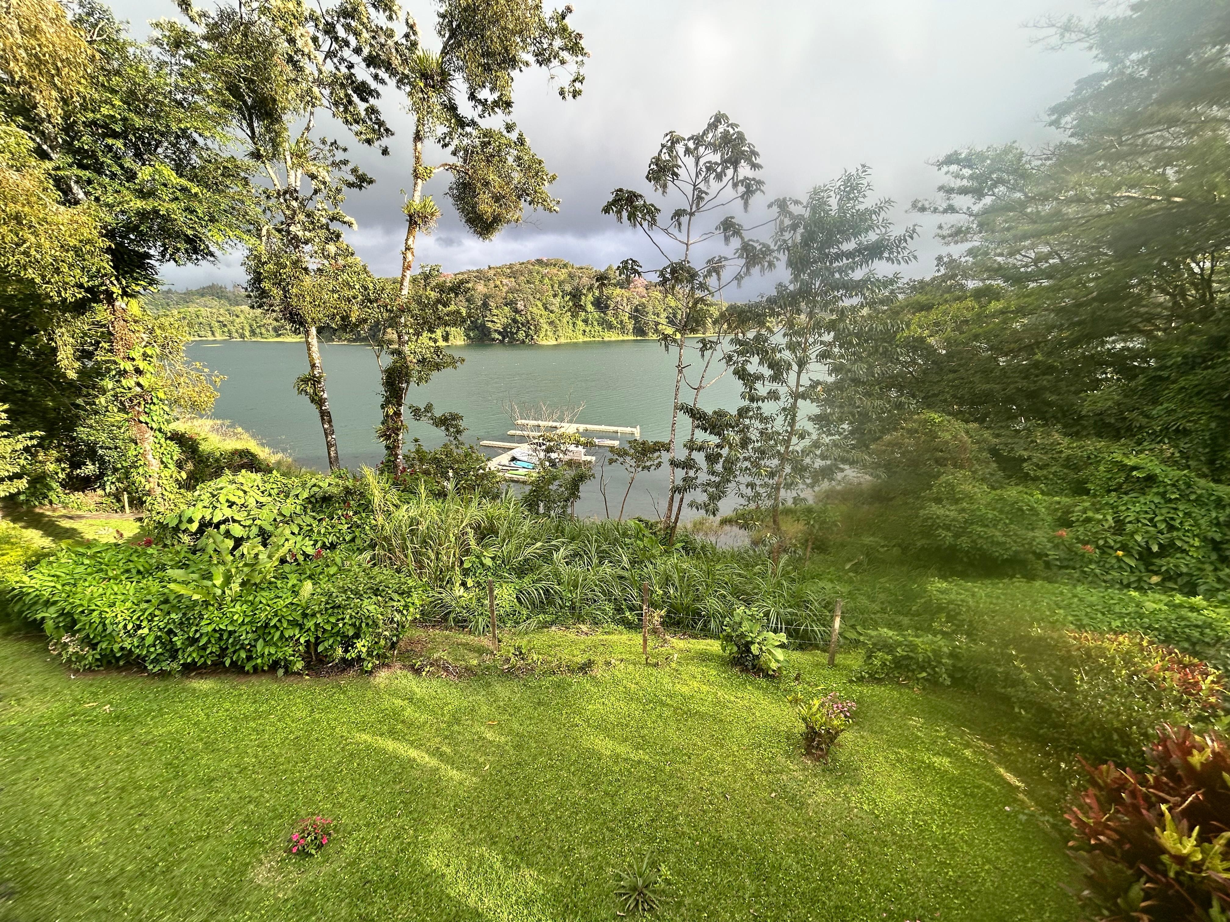 View of the lake from the lower deck.