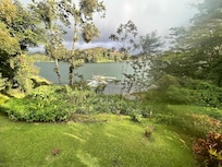 View of the lake from the lower deck.