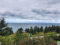 Looking out from the house.