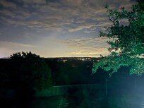 Night view from front deck.