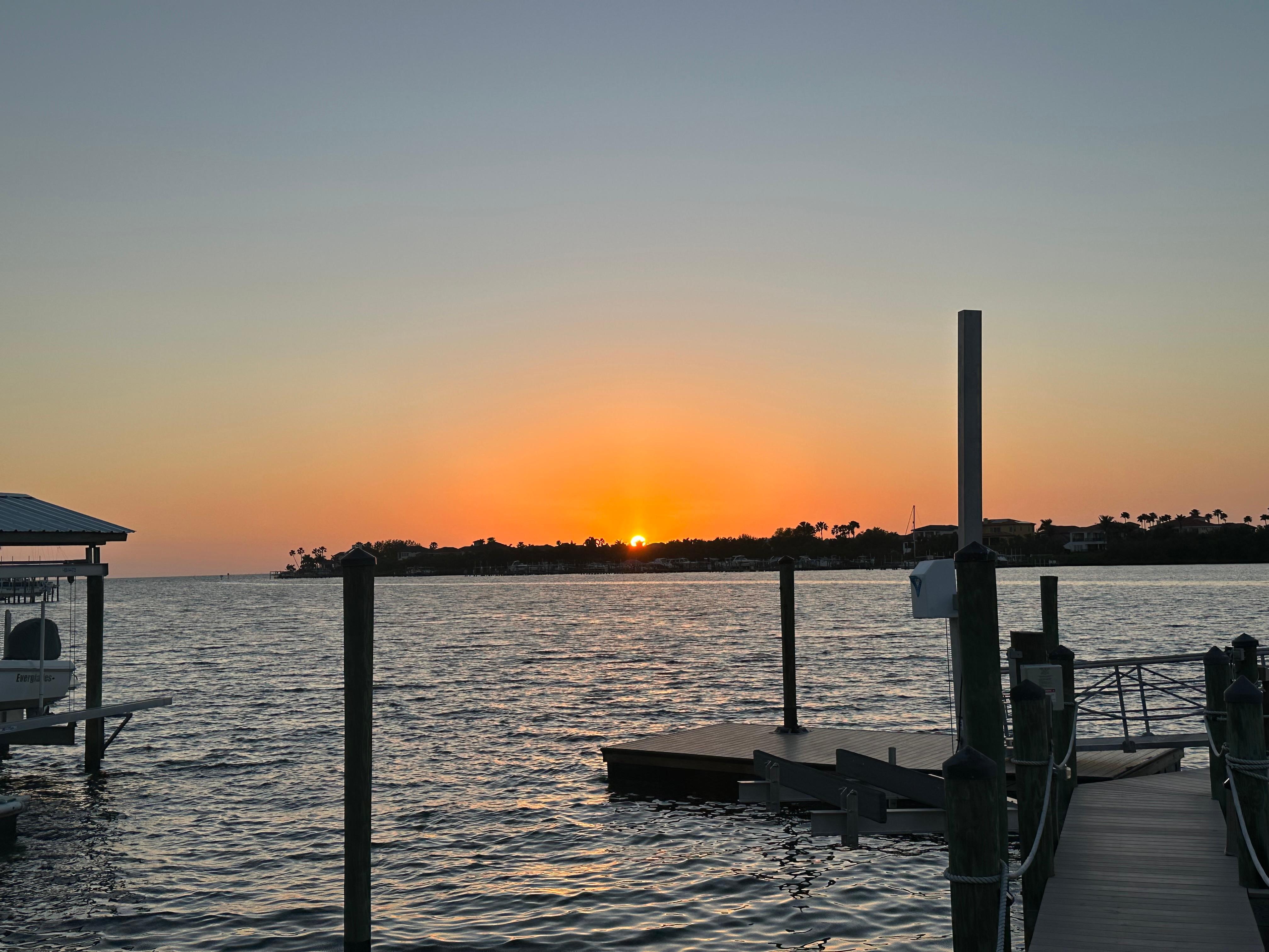 Sunset from the patio