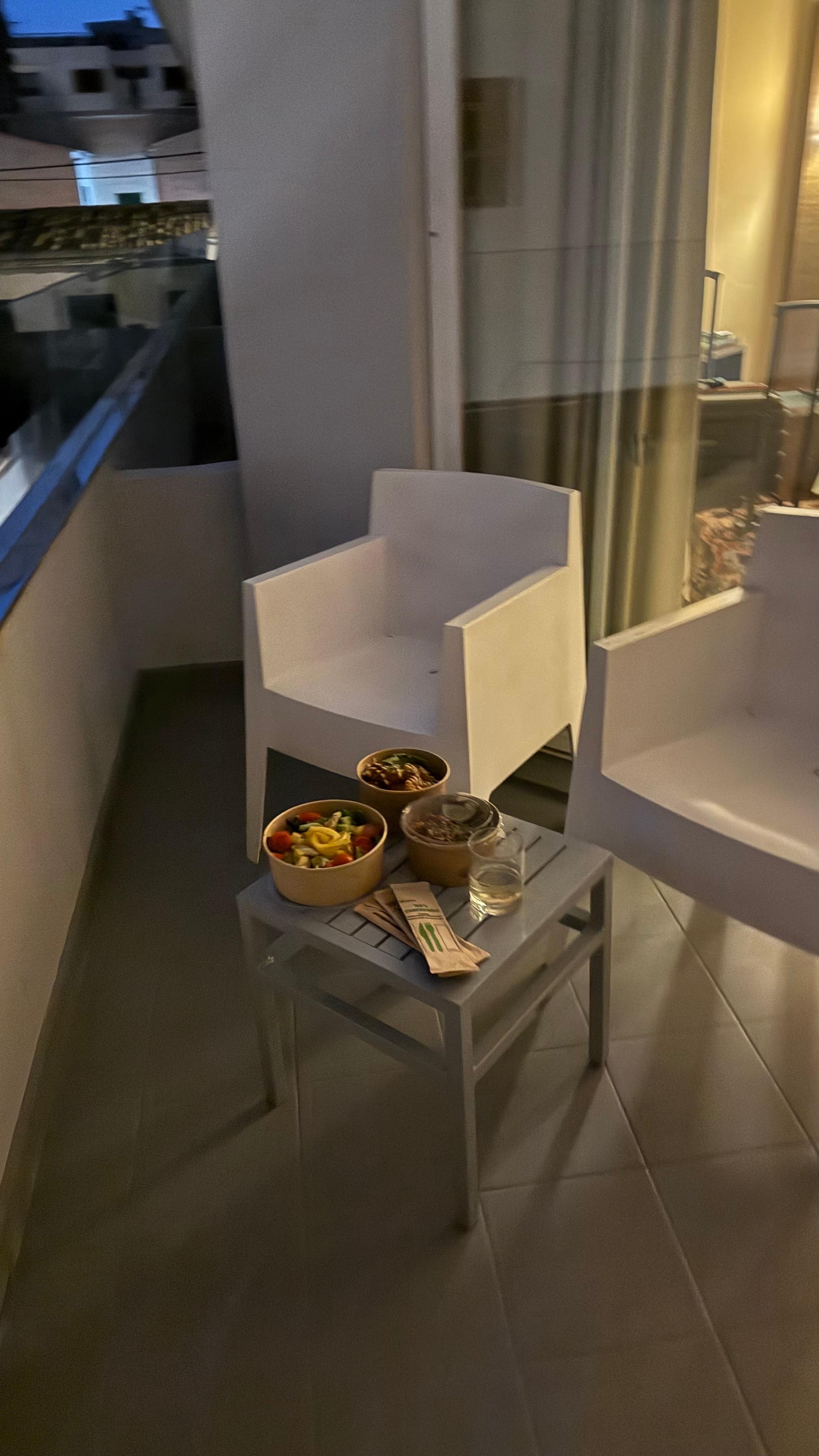 enjoyed dinner at the balcony