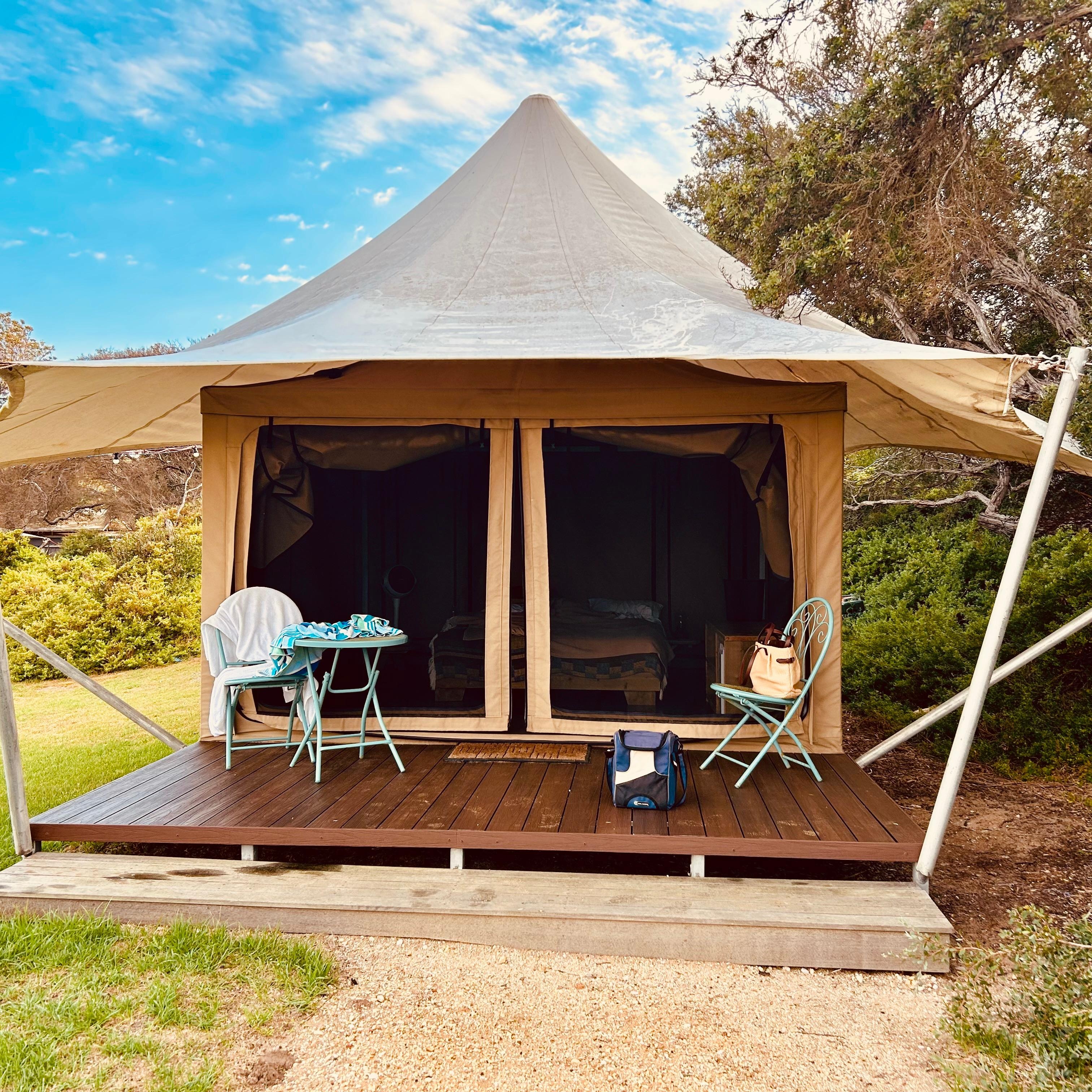 Glamping tent