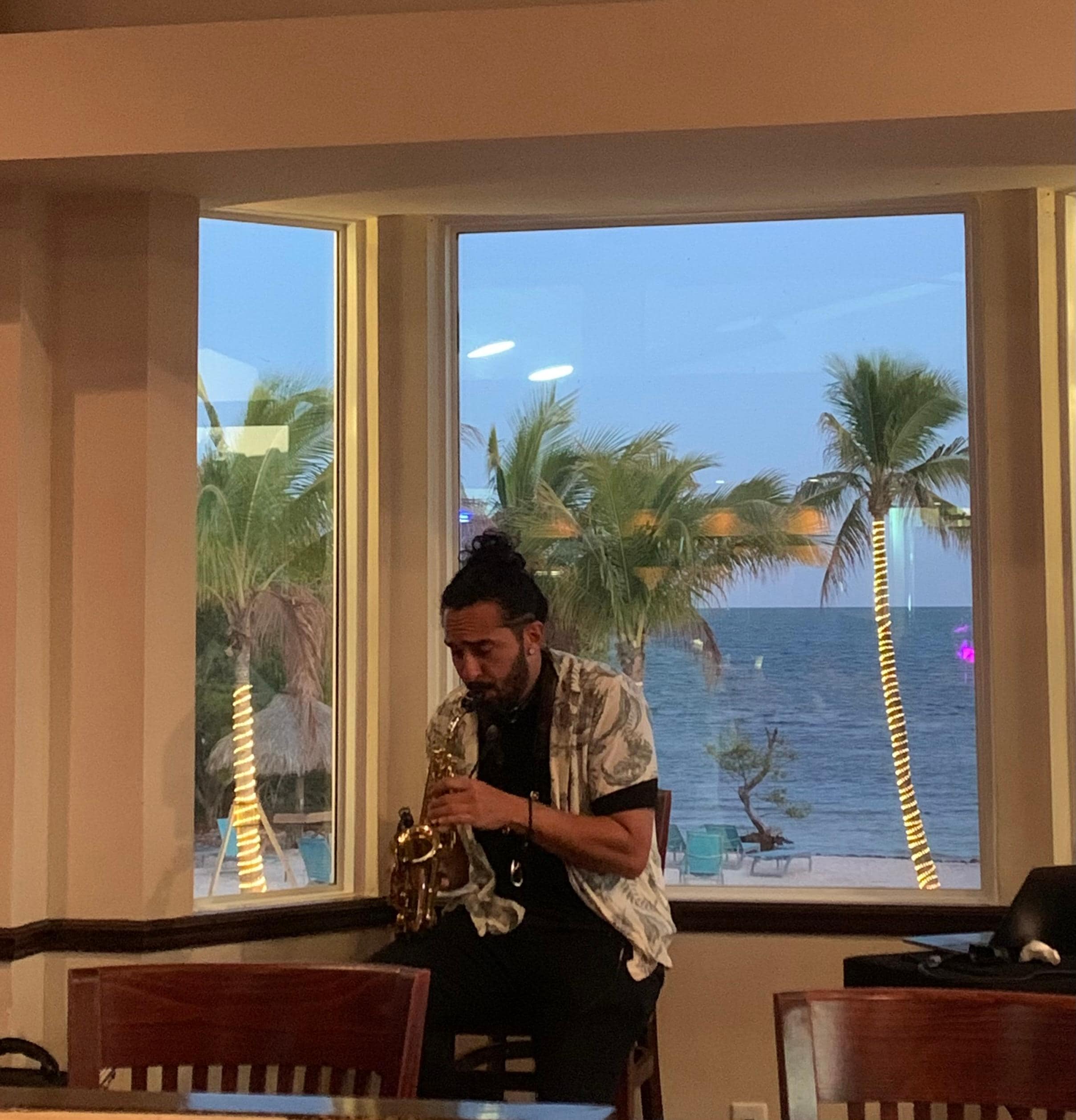 Music at the grill by the beach!