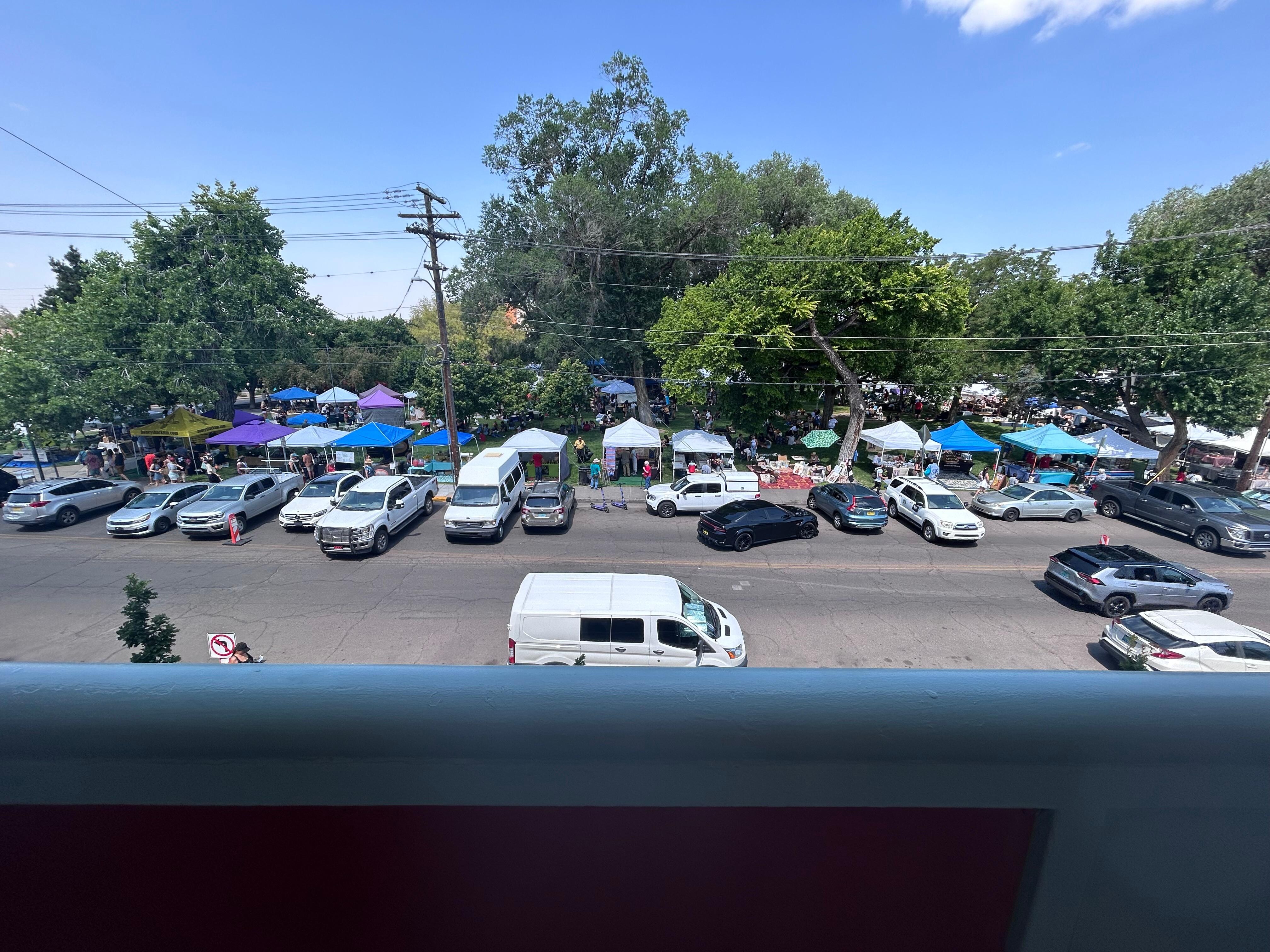Little farmers market across the street! 